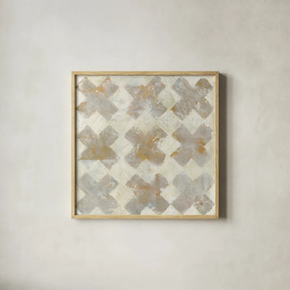 Big Nine by Haley Knighten. Shown in a natural wood glass frame for a timeless modern aesthetic. Available as an archival giclee rolled canvas, fine art paper, or poster print. SKU 91611a.