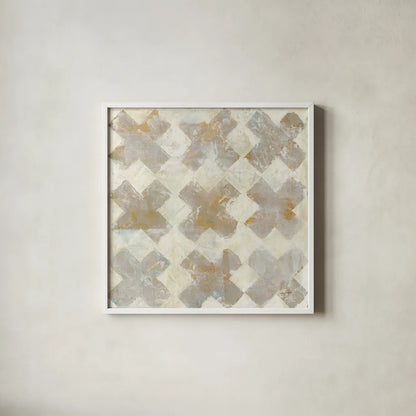 Big Nine by Haley Knighten. Shown in a crisp white glass frame for a clean and minimalist style. Available as an archival giclee rolled canvas, fine art paper, or poster print. SKU 91611a.