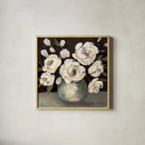 Billy Jean Dark by Haley Knighten. Shown in a natural wood glass frame for a timeless modern aesthetic. Available as an archival giclee rolled canvas, fine art paper, or poster print. SKU 94042a.