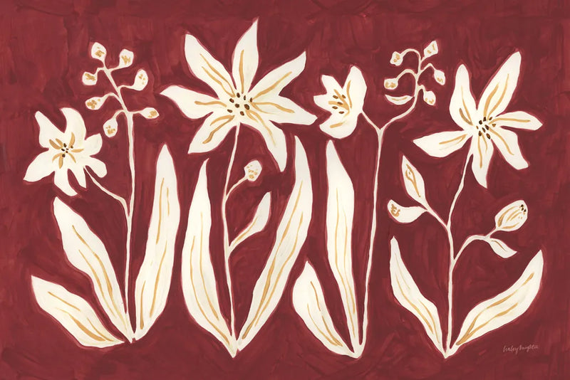 Cinnamon Flowers by Haley Knighten. SKU 98627i. Archival Giclee Fine art print for wall decor.