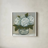 Claire by Haley Knighten. Shown in a crisp white glass frame for a clean and minimalist style. Available as an archival giclee rolled canvas, fine art paper, or poster print. SKU 91820a.