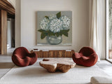 Claire by Haley Knighten. Shown as extra-large giant wall art in a modern living room. Available as an archival giclee rolled canvas, fine art paper, or poster print. SKU 91820a.