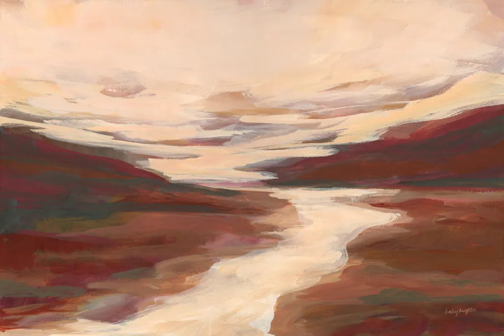 Crimson Creek by Haley Knighten. SKU 90132i. Archival Giclee Fine art print for wall decor.