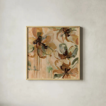 Fever Dream I by Haley Knighten. Shown in a natural wood glass frame for a timeless modern aesthetic. Available as an archival giclee rolled canvas, fine art paper, or poster print. SKU 95248a.