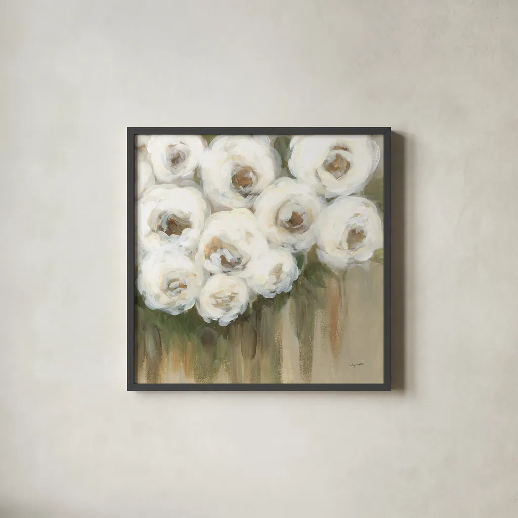 Ms Adele by Haley Knighten. Shown in a sleek black glass frame for a contemporary gallery look. Available as an archival giclee rolled canvas, fine art paper, or poster print. SKU 91011a.