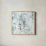 Pale Gray III by Haley Knighten. Shown in a natural wood glass frame for a timeless modern aesthetic. Available as an archival giclee rolled canvas, fine art paper, or poster print. SKU 91849a.