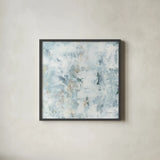 Pale Gray IV by Haley Knighten. Shown in a sleek black glass frame for a contemporary gallery look. Available as an archival giclee rolled canvas, fine art paper, or poster print. SKU 91850a.