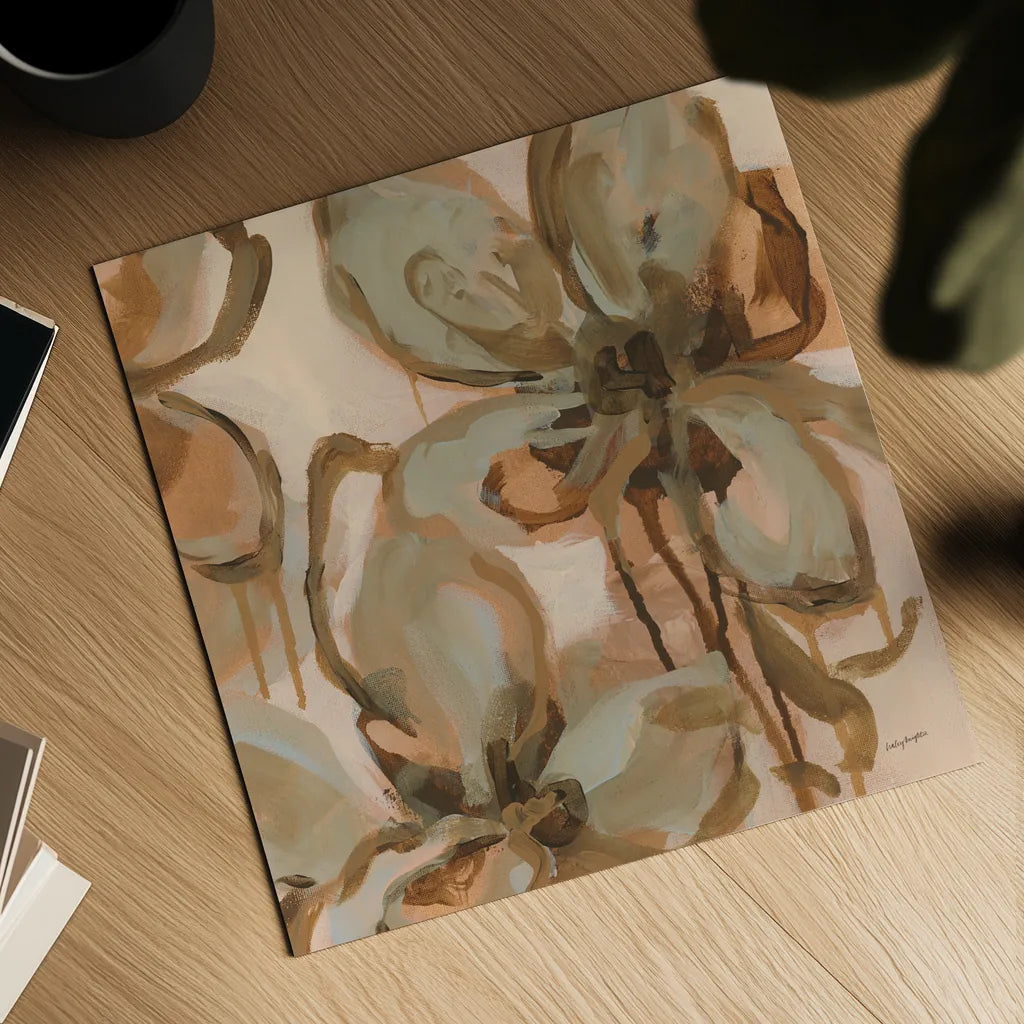 Petal Play II by Haley Knighten. Shown as a detailed flat fine art print, highlighting archival giclee quality. Available as an archival giclee rolled canvas, fine art paper, or poster print. SKU 93302a.