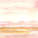 Pink Horizon II by Haley Knighten. SKU 91620a. Archival Giclee Fine art print for wall decor.