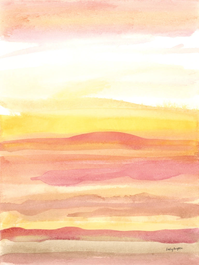 Pink Sunrise I by Haley Knighten