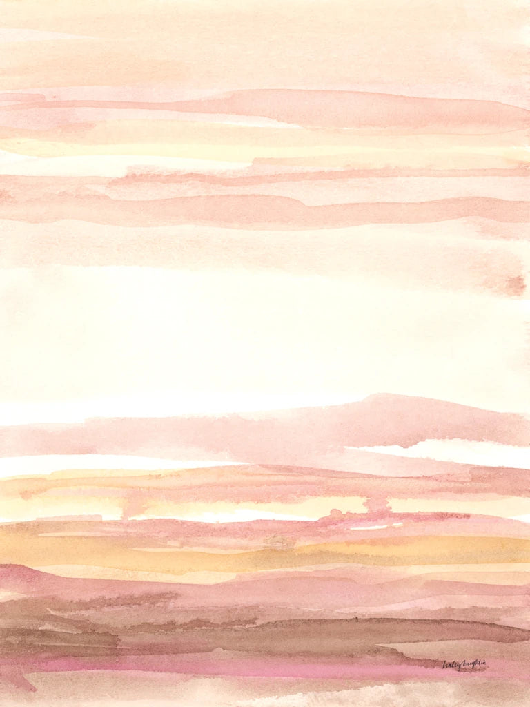 Pink Sunset I by Haley Knighten