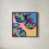 Plant Lady I by Haley Knighten. Shown in a sleek black glass frame for a contemporary gallery look. Available as an archival giclee rolled canvas, fine art paper, or poster print. SKU 93303a.