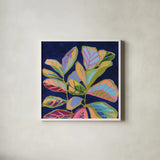 Plant Lady II by Haley Knighten. Shown in a crisp white glass frame for a clean and minimalist style. Available as an archival giclee rolled canvas, fine art paper, or poster print. SKU 93304a.