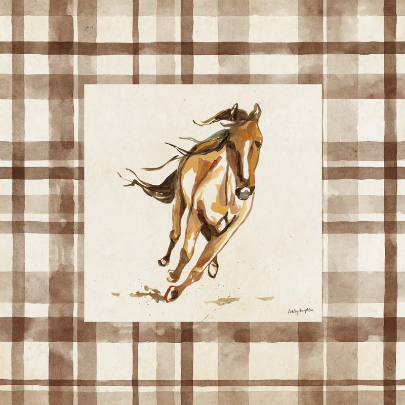 Ride Em Border by Haley Knighten. SKU 103329a. Archival Giclee Fine art print for wall decor.