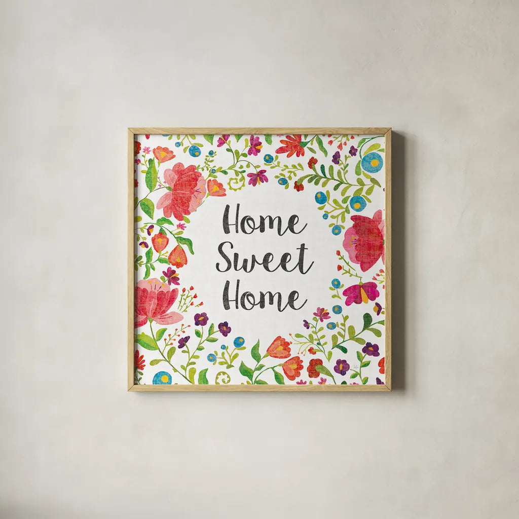 Like Frida V by Harriet Sussman. Shown in a natural wood glass frame for a timeless modern aesthetic. Available as an archival giclee rolled canvas, fine art paper, or poster print. SKU 39657a.