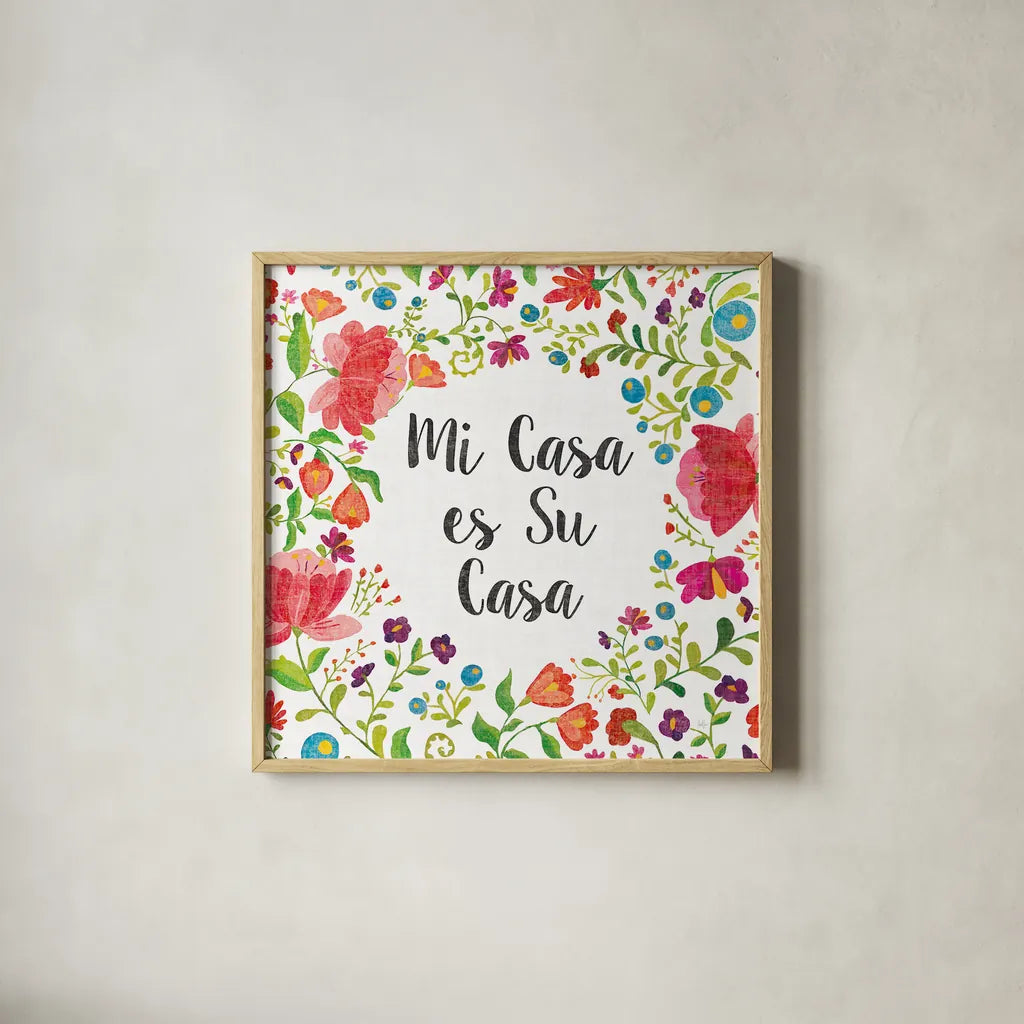 Like Frida VI by Harriet Sussman. Shown in a natural wood glass frame for a timeless modern aesthetic. Available as an archival giclee rolled canvas, fine art paper, or poster print. SKU 39658a.