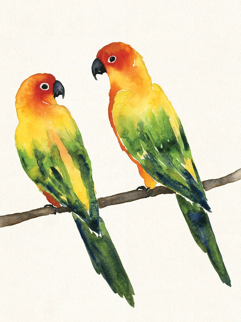 Tropical Fun Bird Crop by Harriet Sussman