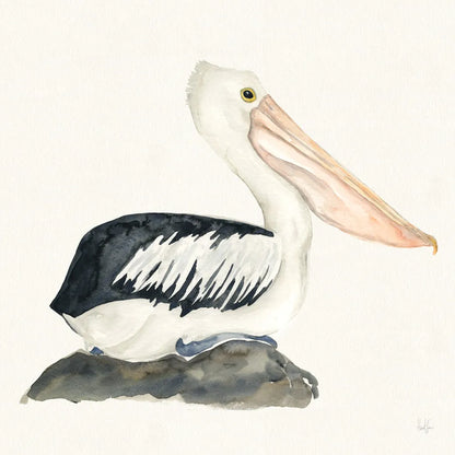 Tropical Fun Bird II by Harriet Sussman. SKU 27952a. Archival Giclee Fine art print for wall decor.