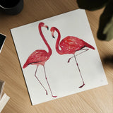 Tropical Fun Bird IV by Harriet Sussman. Shown as a detailed flat fine art print, highlighting archival giclee quality. Available as an archival giclee rolled canvas, fine art paper, or poster print. SKU 27954a.