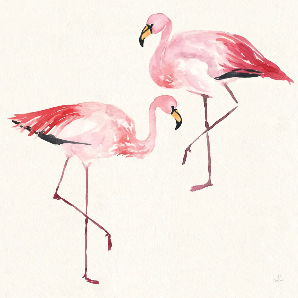 Tropical Fun Bird V by Harriet Sussman. SKU 27955a. Archival Giclee Fine art print for wall decor.