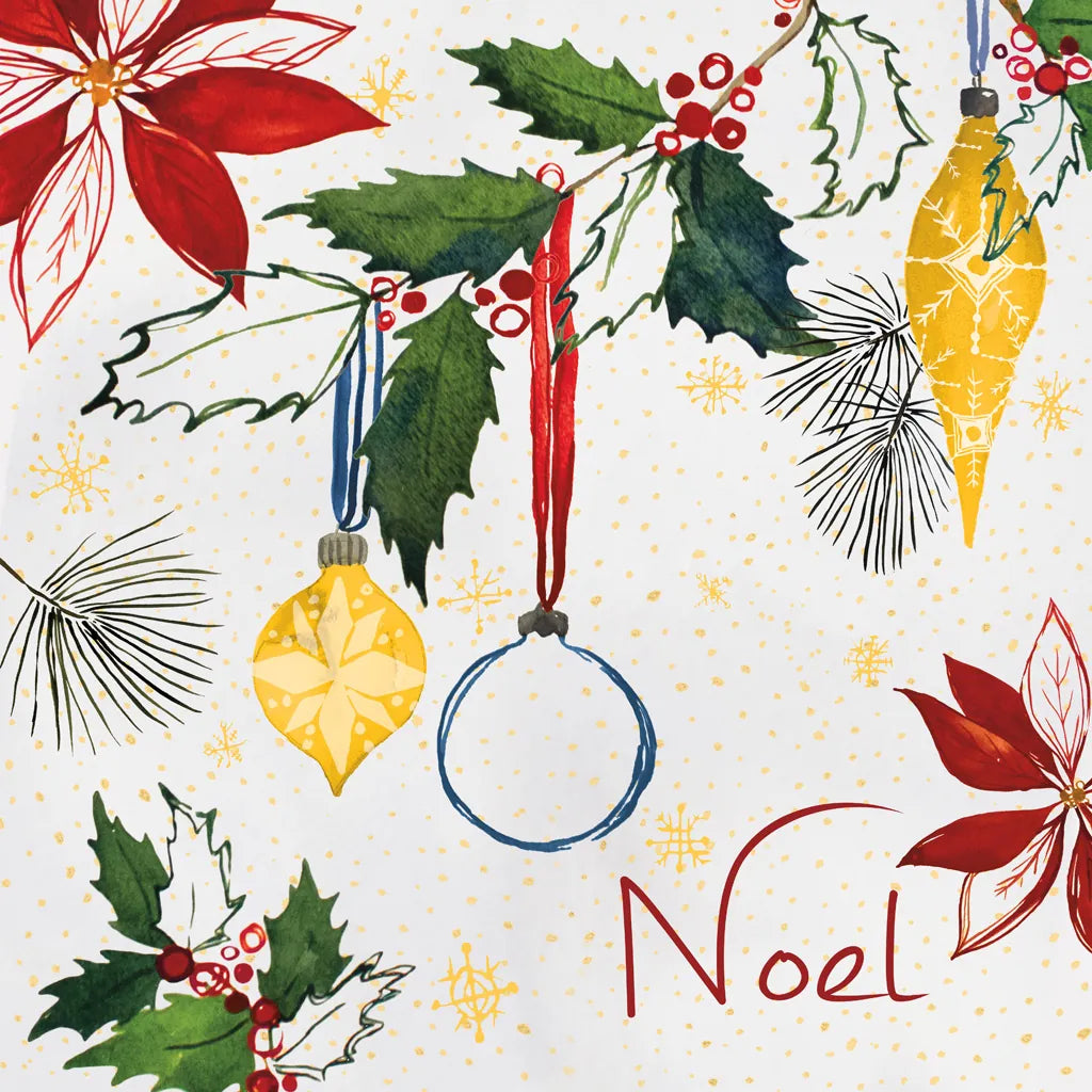 Watercolor Christmas IV by Harriet Sussman. SKU 30813a. Archival Giclee Fine art print for wall decor.