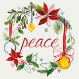 Watercolor Christmas VII by Harriet Sussman. SKU 30816a. Archival Giclee Fine art print for wall decor.