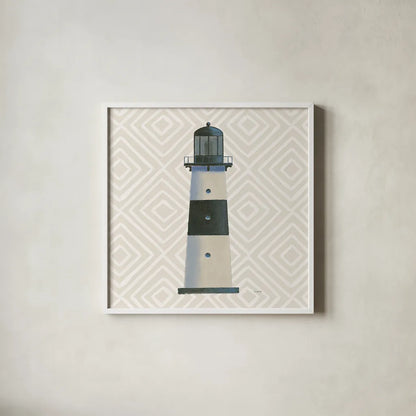 A Day at Sea III by James Wiens. Shown in a crisp white glass frame for a clean and minimalist style. Available as an archival giclee rolled canvas, fine art paper, or poster print. SKU 46482a.