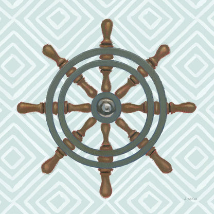 A Day at Sea IV Aqua by James Wiens. SKU 50179a. Archival Giclee Fine art print for wall decor.