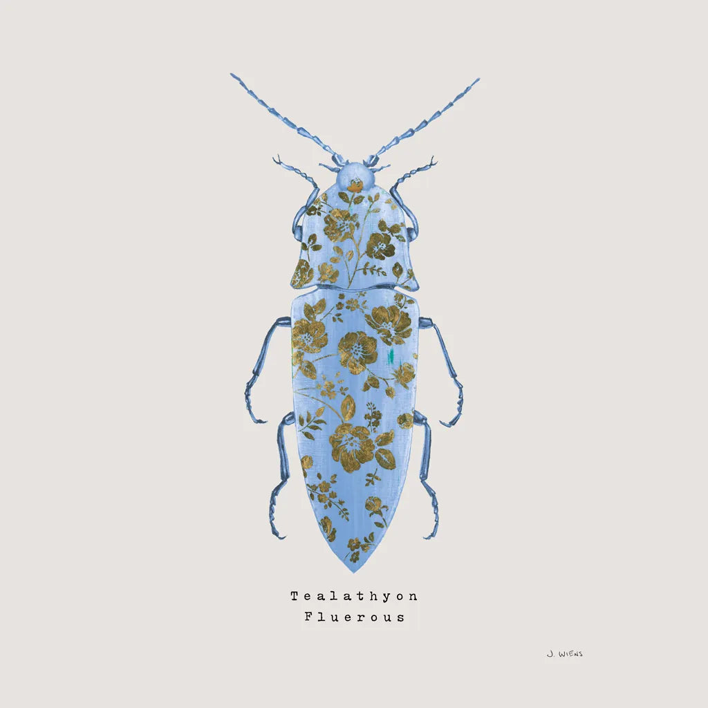 Adorning Coleoptera VIII Sq by James Wiens. SKU 42897a. Archival Giclee Fine art print for wall decor.