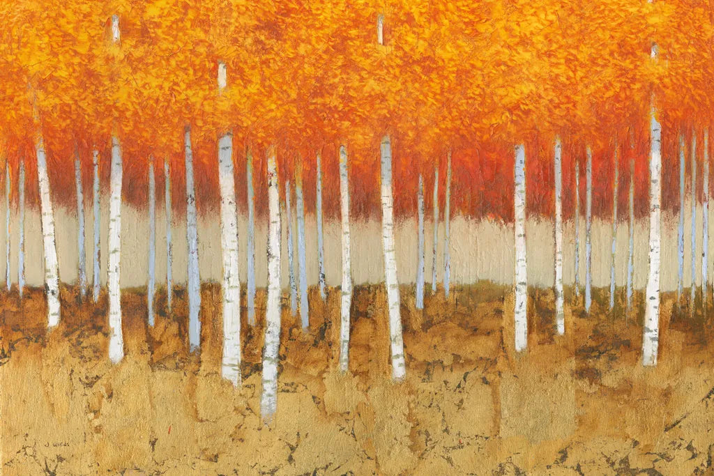 Autumn Birches by James Wiens. SKU 53414i. Archival Giclee Fine art print for wall decor.