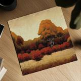 Autumn Forest I by James Wiens. Shown as a detailed flat fine art print, highlighting archival giclee quality. Available as an archival giclee rolled canvas, fine art paper, or poster print. SKU 10371a.