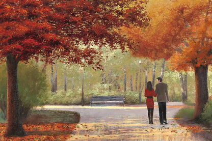 Autumn Stroll by James Wiens. SKU 33149i. Archival Giclee Fine art print for wall decor.