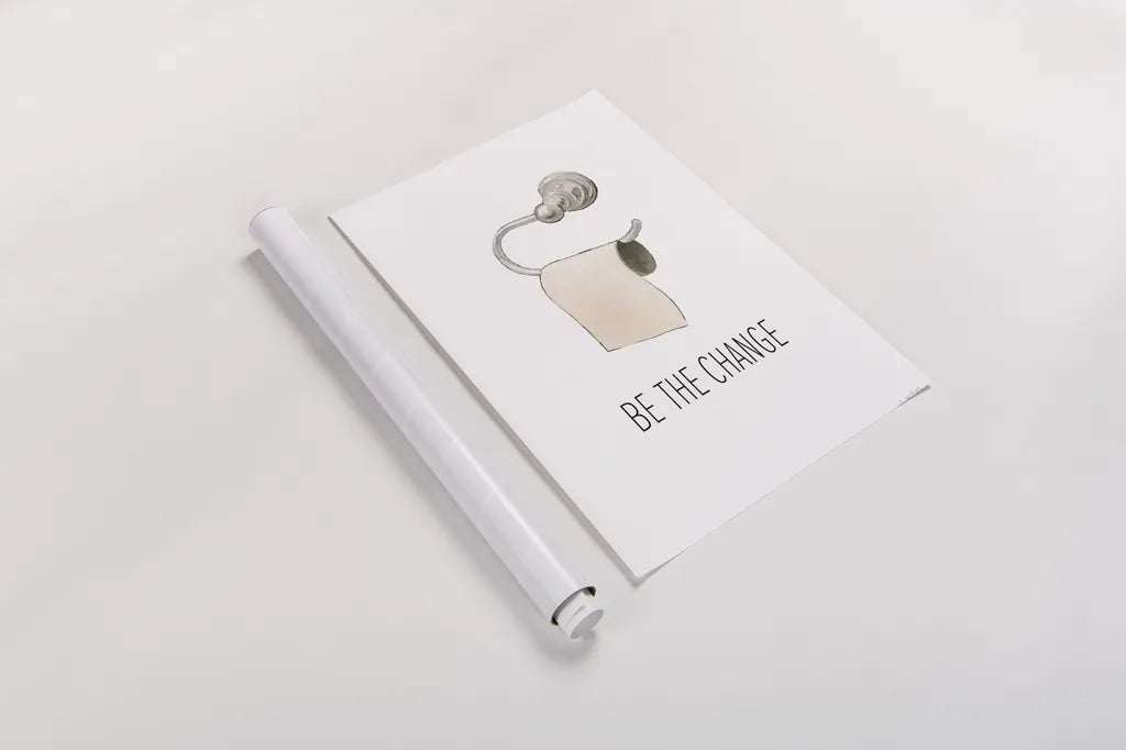 Be The Change by James Wiens. shown as a rolled paper print. Available as archival giclee rolled canvas, fine art paper, or poster print. SKU 60668h.