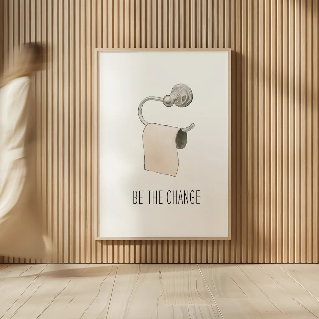 Be The Change by James Wiens. shown as over sized large wall art. Available as an archival giclee rolled canvas, fine art paper, or poster print. SKU 60668h.