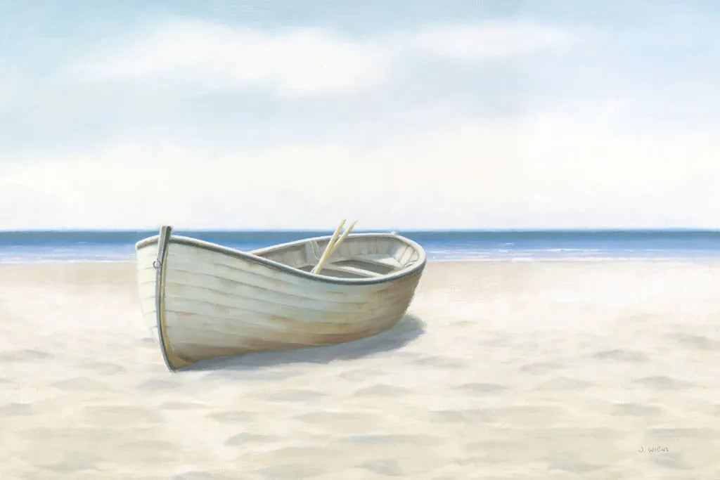 Beach Days I No Fence Flowers by James Wiens. SKU 36320i. Archival Giclee Fine art print for wall decor.