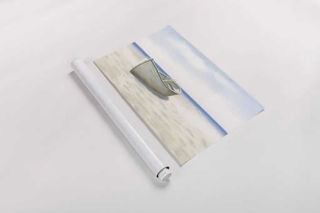 Beach Days I No Fence Flowers by James Wiens. shown as a rolled paper print. Available as archival giclee rolled canvas, fine art paper, or poster print. SKU 36320i.