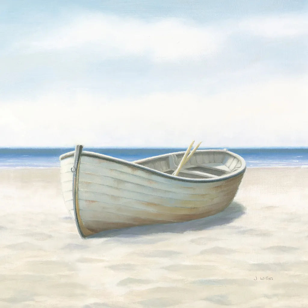 Beach Days I No Fence Flowers Crop by James Wiens. SKU 36320a. Archival Giclee Fine art print for wall decor.