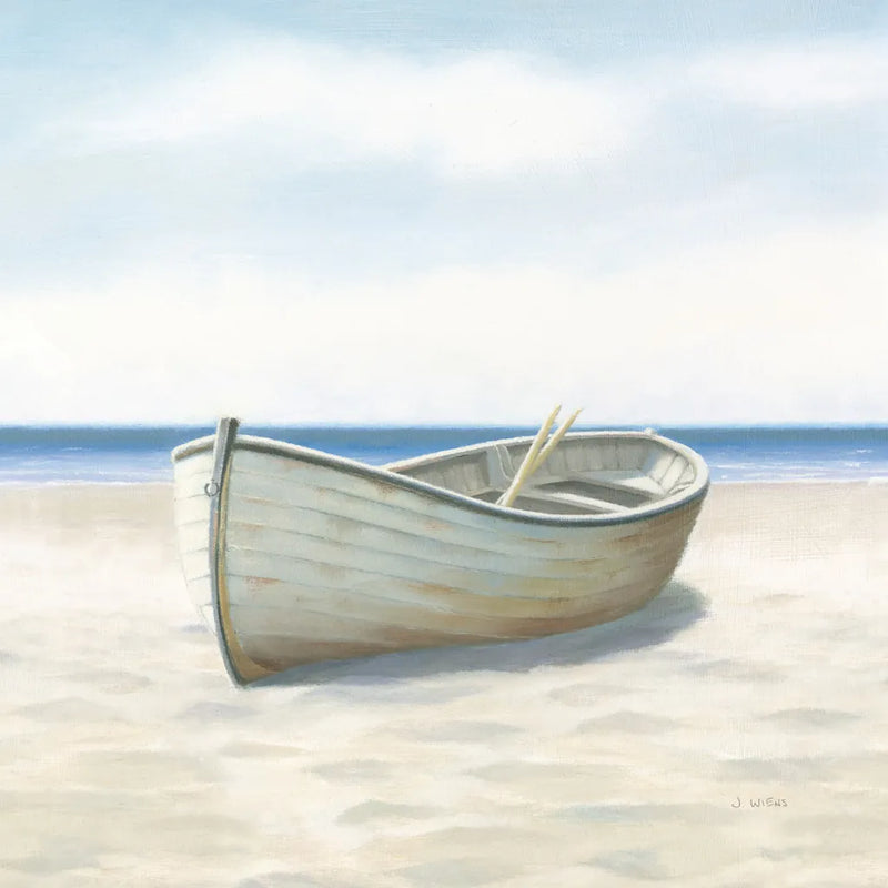 Beach Days I No Fence Flowers Crop by James Wiens. SKU 36320a. Archival Giclee Fine art print for wall decor.