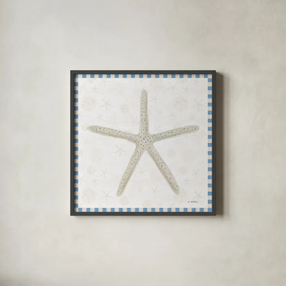 Beach Days III by James Wiens. Shown in a sleek black glass frame for a contemporary gallery look. Available as an archival giclee rolled canvas, fine art paper, or poster print. SKU 35906a.