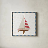 Beach Days IV by James Wiens. Shown in a sleek black glass frame for a contemporary gallery look. Available as an archival giclee rolled canvas, fine art paper, or poster print. SKU 35907a.