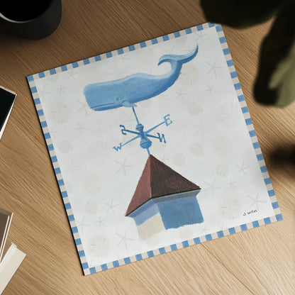 Beach Days V by James Wiens. Shown as a detailed flat fine art print, highlighting archival giclee quality. Available as an archival giclee rolled canvas, fine art paper, or poster print. SKU 35908a.