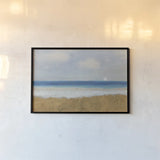 Beach Horizon by James Wiens. shown as a paper print in a black flame. Available as a archival giclee rolled canvas, fine art paper, or poster print. SKU 18576i.