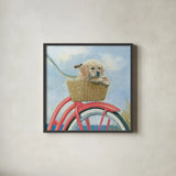 Beach Ride V by James Wiens. Shown in a sleek black glass frame for a contemporary gallery look. Available as an archival giclee rolled canvas, fine art paper, or poster print. SKU 73135a.