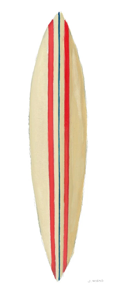 Beach Time Surfboard I by James Wiens