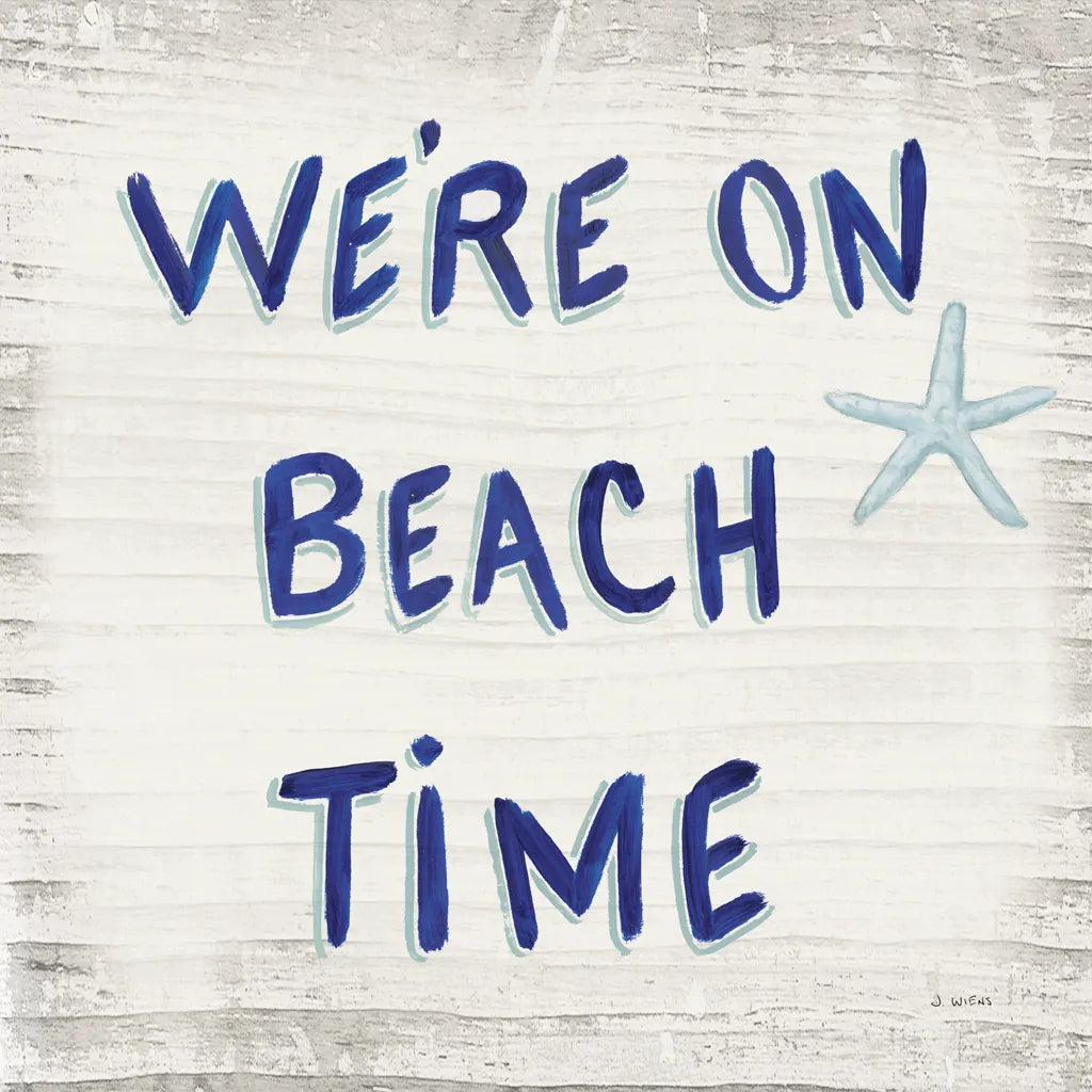 Beach Time VI Sq by James Wiens. SKU 51859a. Archival Giclee Fine art print for wall decor.