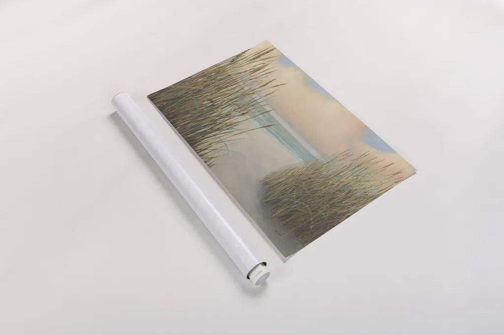 Beach Trail I by James Wiens. shown as a rolled paper print. Available as archival giclee rolled canvas, fine art paper, or poster print. SKU 16424i.