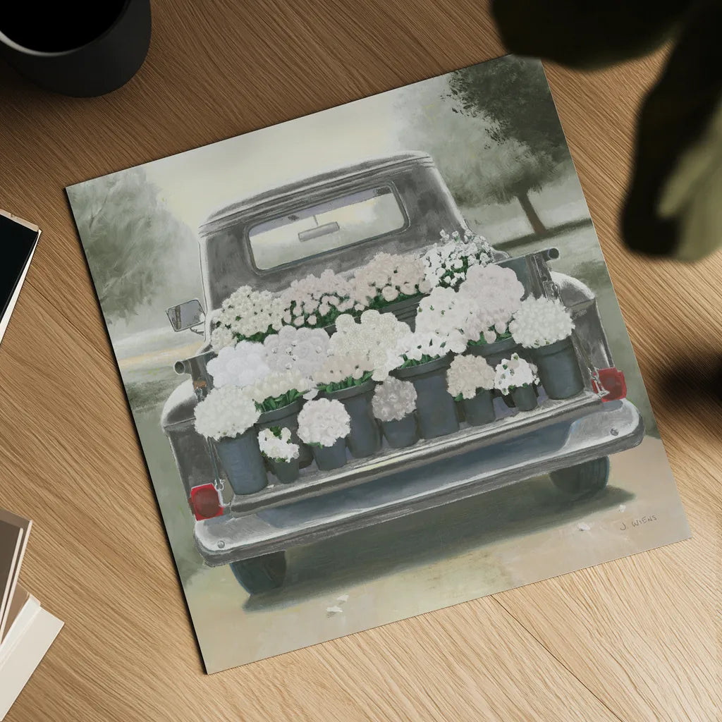 Beautiful Country III Gray White Sq by James Wiens. Shown as a detailed flat fine art print, highlighting archival giclee quality. Available as an archival giclee rolled canvas, fine art paper, or poster print. SKU 89391a.