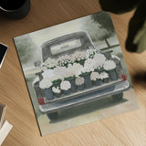 Beautiful Country III Gray White Sq by James Wiens. Shown as a detailed flat fine art print, highlighting archival giclee quality. Available as an archival giclee rolled canvas, fine art paper, or poster print. SKU 89391a.