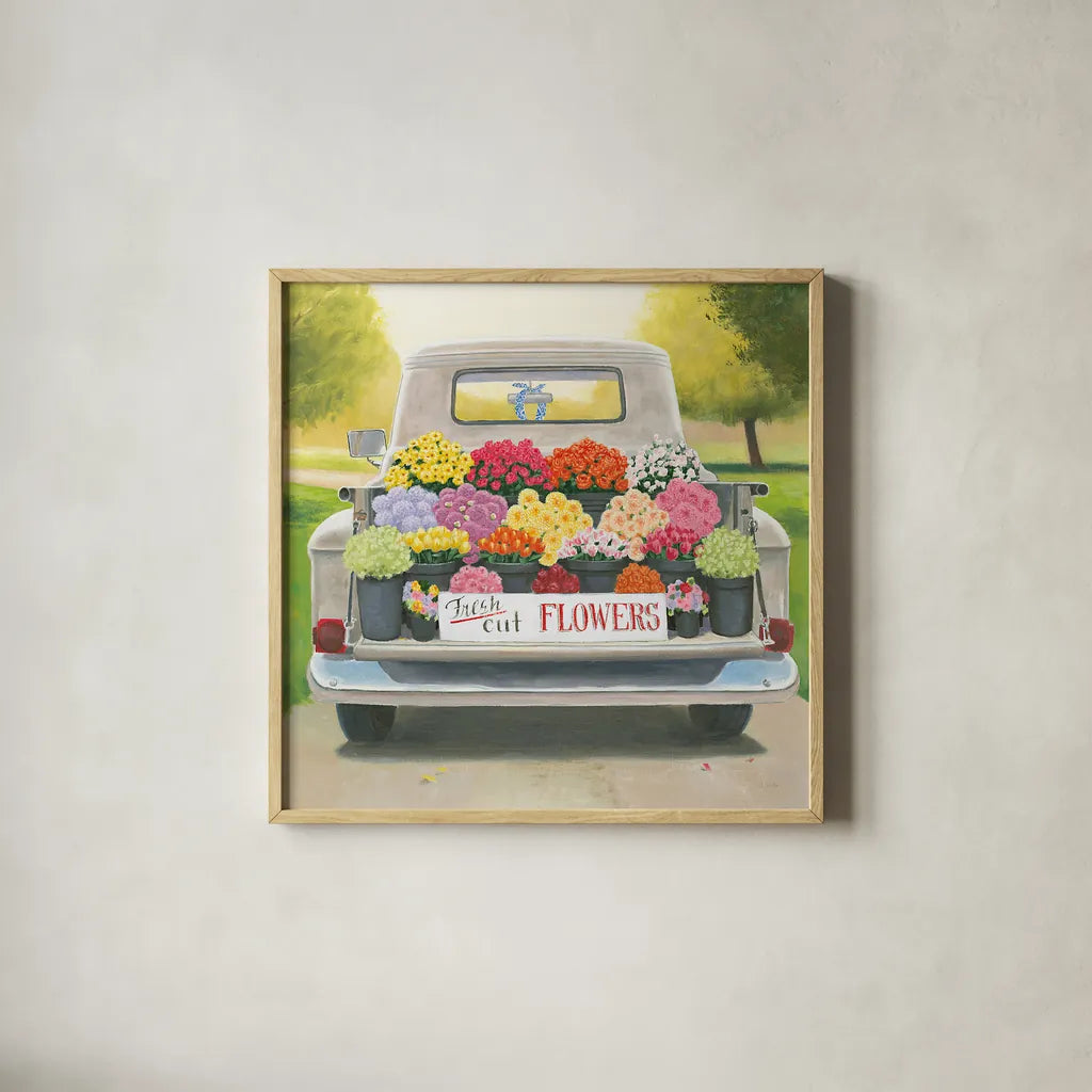 Beautiful Country III Square by James Wiens. Shown in a natural wood glass frame for a timeless modern aesthetic. Available as an archival giclee rolled canvas, fine art paper, or poster print. SKU 30846a.