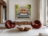 Beautiful Country III Square by James Wiens. Shown as extra-large giant wall art in a modern living room. Available as an archival giclee rolled canvas, fine art paper, or poster print. SKU 30846a.